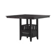 Jaden Espresso Square Counter Height Table with Storage by Coaster at Eve Furniture
