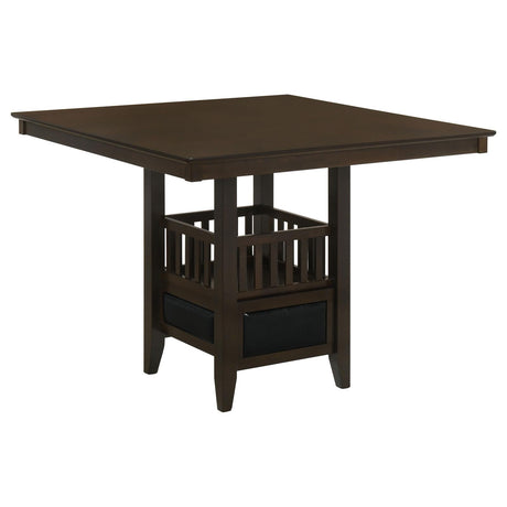 Jaden Cappuccino 5-Piece Transitional Counter Height Dining Set