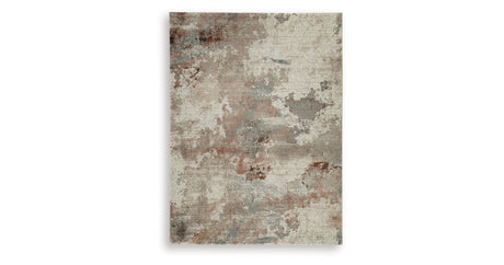 Jadenburg Cream/Gray/Sienna Medium Rug by Ashley at Eve Furniture