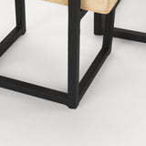 Jadine Set of 2 Beige Wood w/ Black Metal Arch Frames by Mercana at Eve Furniture