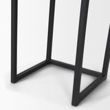 Jadine Set of 2 Medium Brown Wood w/ Black Metal Rectangle Frames by Mercana at Eve Furniture