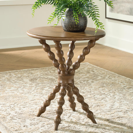 Jadner Light Brown Accent Table by Ashley at Eve Furniture