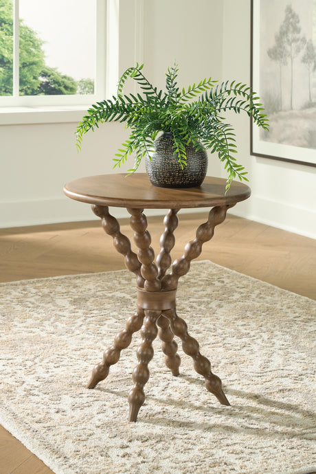 Jadner Light Brown Accent Table by Ashley at Eve Furniture