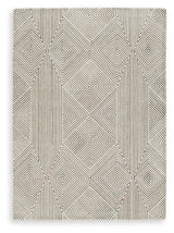 Jadott Beige/Brown Medium Rug