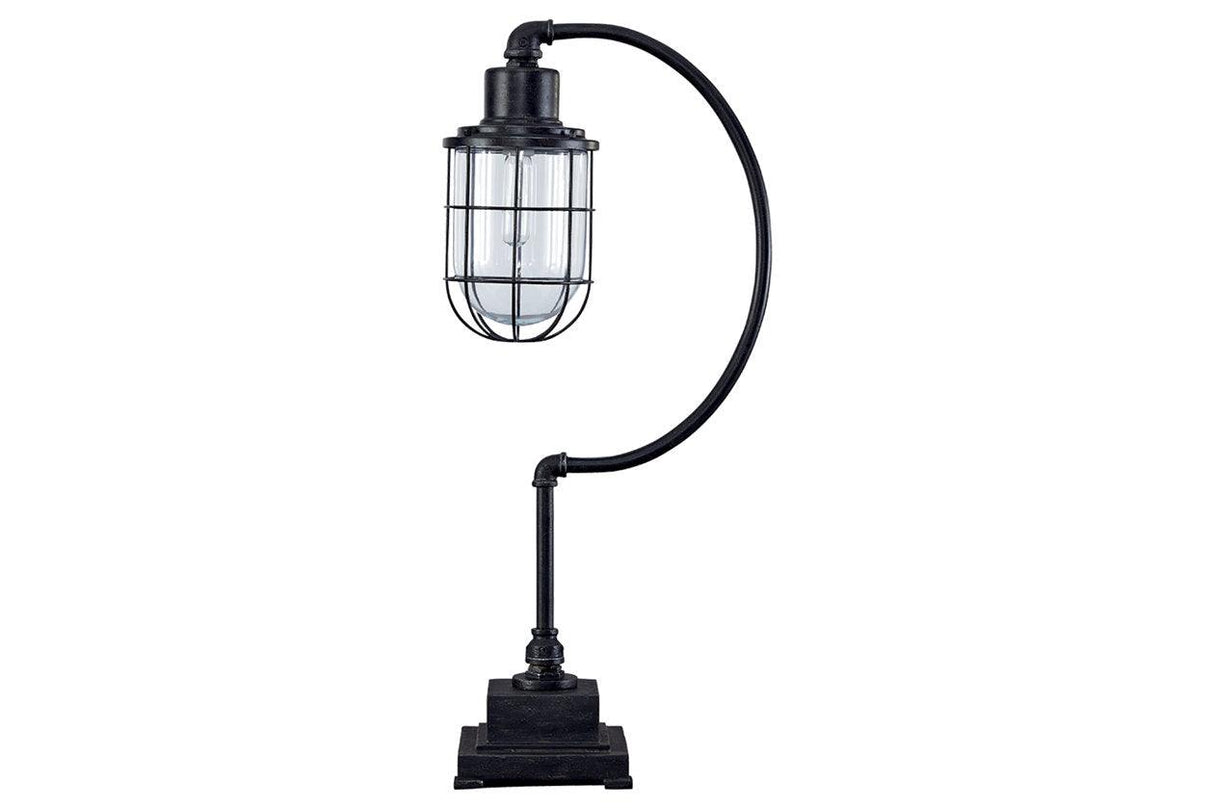Jae Antique Black Desk Lamp by Ashley at Eve Furniture