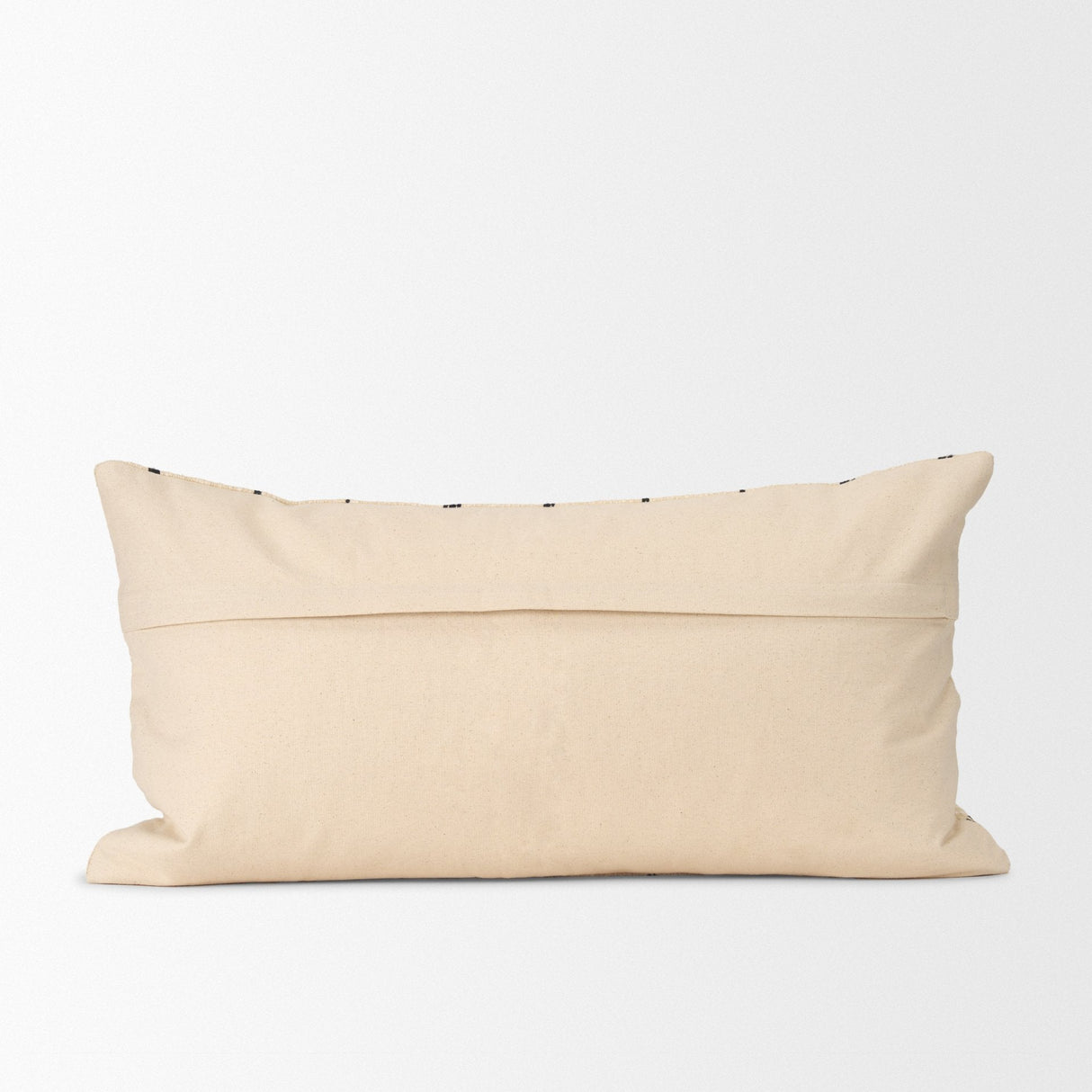 Jaela Beige and Black Striped Lumbar Pillow Cover w/Down Filler, Set of 2 by Mercana at Eve Furniture