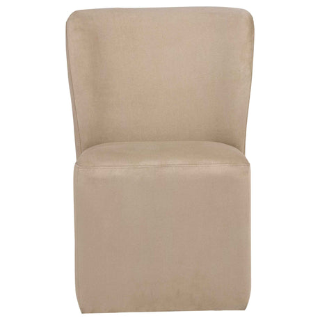 Jaelynn Tan Upholstered Parsons Dining Side Chair (Set of 2) by Coaster at Eve Furniture