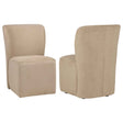 Jaelynn Tan Upholstered Parsons Dining Side Chair (Set of 2) by Coaster at Eve Furniture