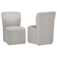 Jaelynn Upholstered Parsons Dining Side Chair Beige (Set of 2) by Coaster at Eve Furniture