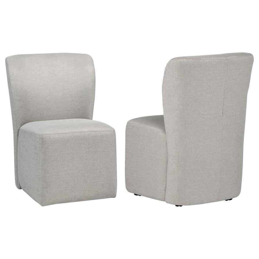 Jaelynn Upholstered Parsons Dining Side Chair Beige (Set of 2) by Coaster at Eve Furniture