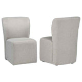 Jaelynn Upholstered Parsons Dining Side Chair Beige (Set of 2) by Coaster at Eve Furniture