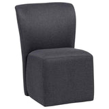 Jaelynn Upholstered Parsons Dining Side Chair Charcoal (Set of 2) by Coaster at Eve Furniture