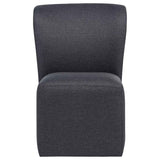 Jaelynn Upholstered Parsons Dining Side Chair Charcoal (Set of 2) by Coaster at Eve Furniture