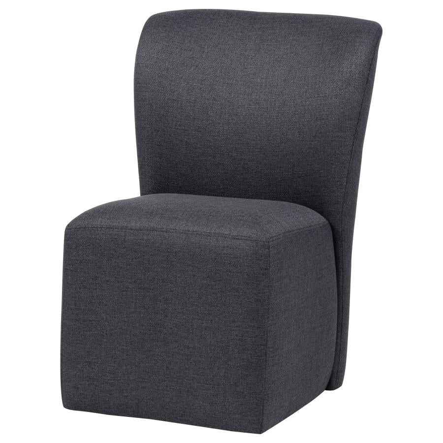 Jaelynn Upholstered Parsons Dining Side Chair Charcoal (Set of 2) by Coaster at Eve Furniture