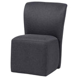 Jaelynn Upholstered Parsons Dining Side Chair Charcoal (Set of 2) by Coaster at Eve Furniture
