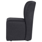 Jaelynn Upholstered Parsons Dining Side Chair Charcoal (Set of 2) by Coaster at Eve Furniture