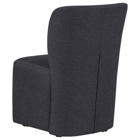 Jaelynn Upholstered Parsons Dining Side Chair Charcoal (Set of 2) by Coaster at Eve Furniture