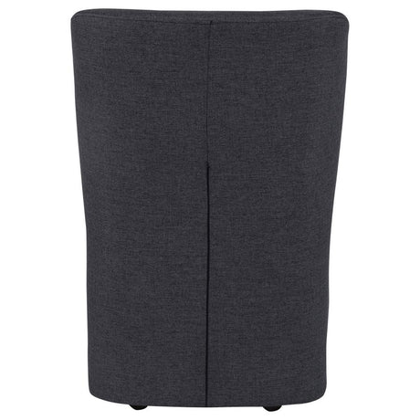 Jaelynn Upholstered Parsons Dining Side Chair Charcoal (Set of 2) by Coaster at Eve Furniture