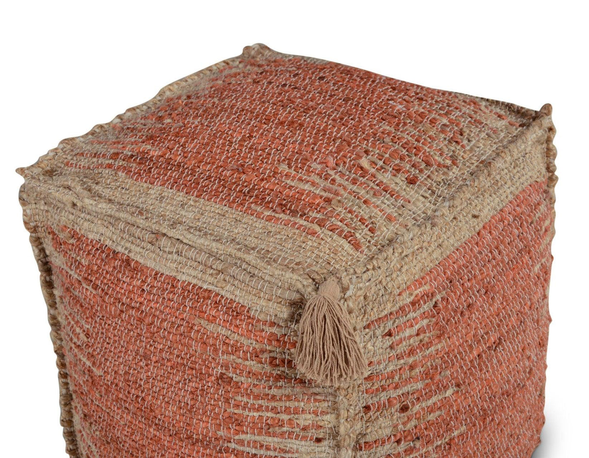 Jafar Handwoven Pouf by Steve Silver at Eve Furniture