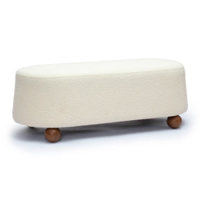 Jaine Boucle Large Ottoman by TOV Furniture at Eve Furniture