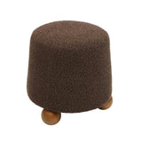 Jaine Boucle Stool by TOV Furniture at Eve Furniture