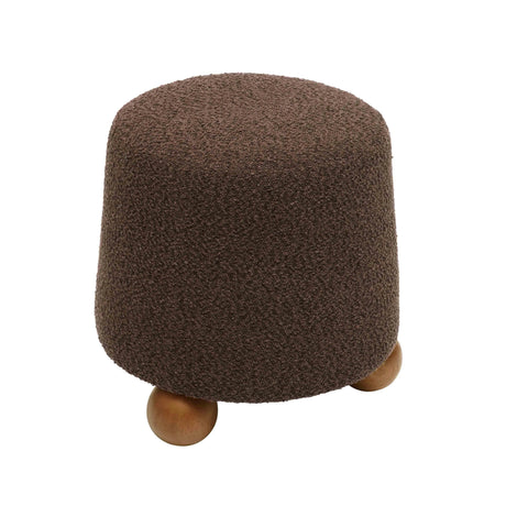 Jaine Boucle Stool by TOV Furniture at Eve Furniture