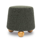 Jaine Loose Mohair Stool by TOV Furniture at Eve Furniture