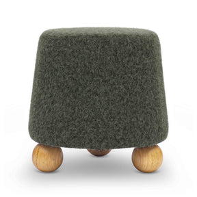 Jaine Loose Mohair Stool by TOV Furniture at Eve Furniture