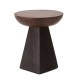 Jaipur 18" Round Accent Table in Two Tone by Home Trends & Design at Eve Furniture