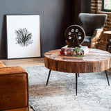 Jaipur 38" Round Coffee Table in Reclaimed Wood by Home Trends & Design at Eve Furniture