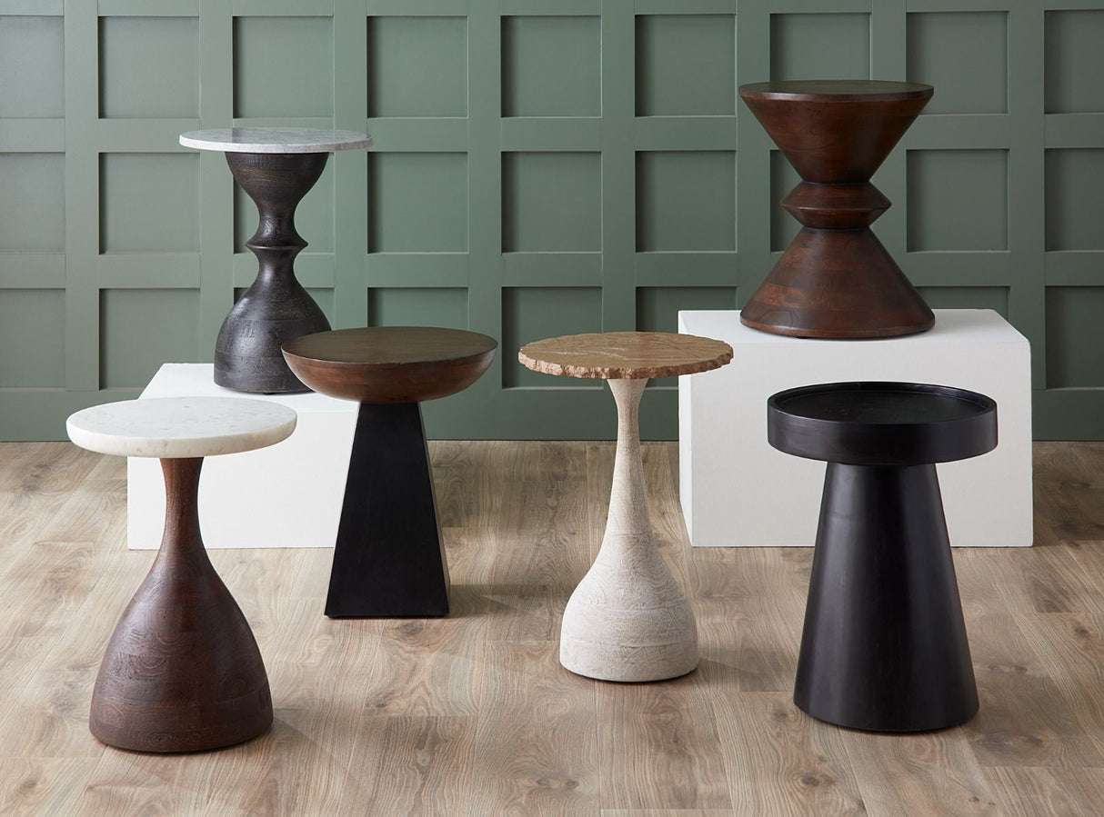 Jaipur Martini 18" Black Side Table by Home Trends & Design at Eve Furniture