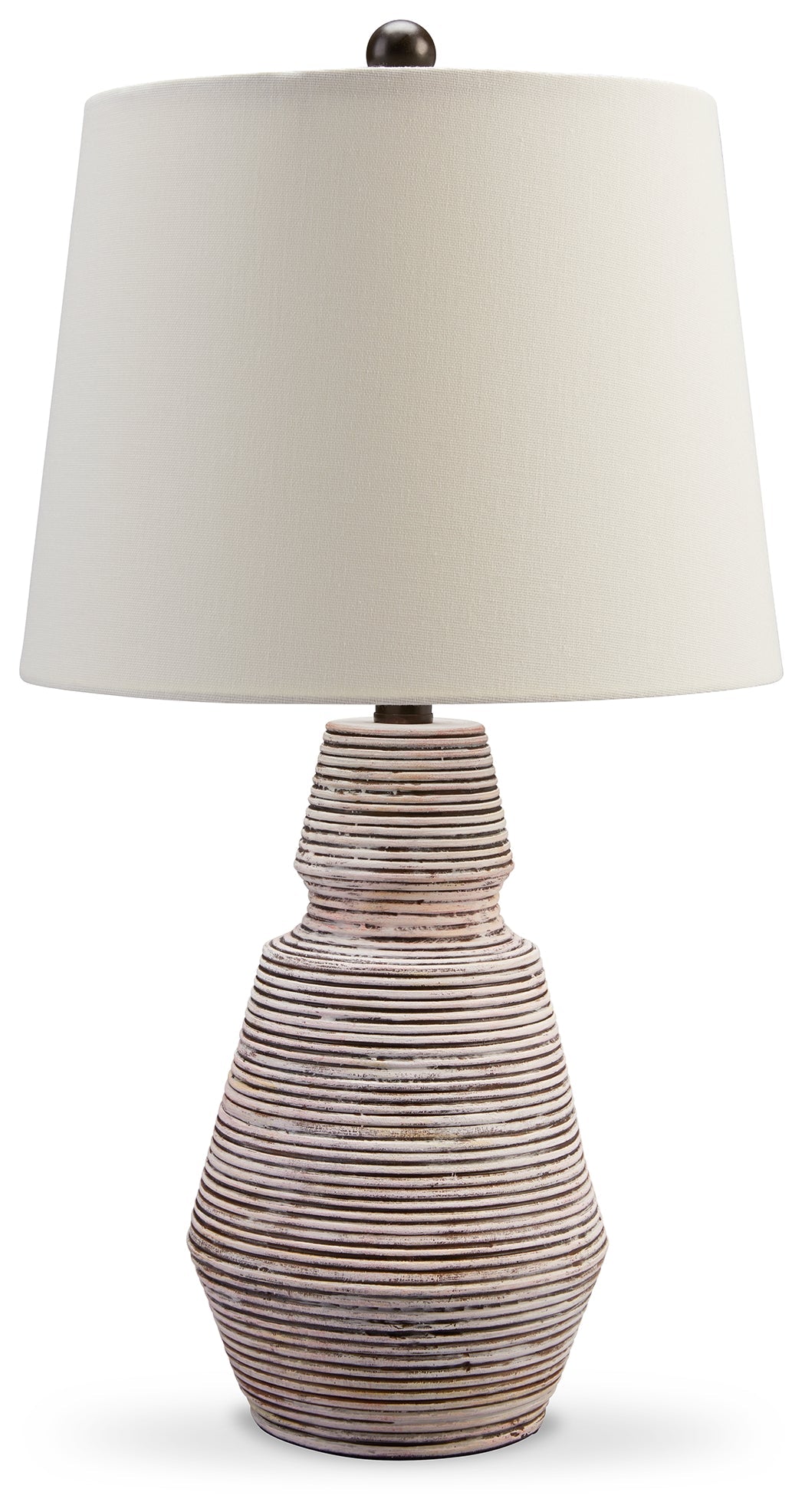 Jairburns Brick Red/White Table Lamp