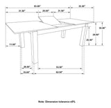 Jakob Gray/Black 5-Piece Rectangular Dining Set