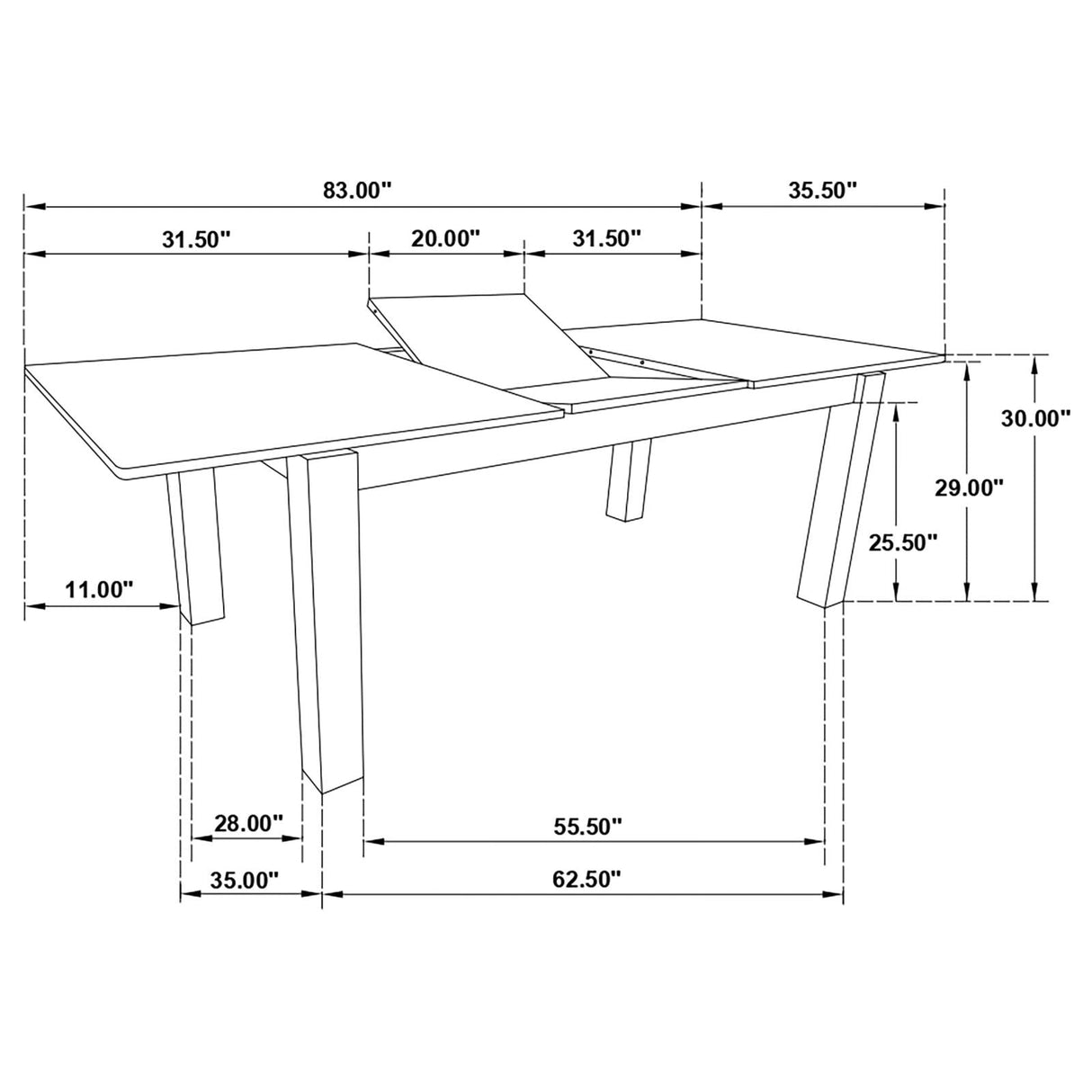 Jakob Grey/Black 7-Piece Rectangular Dining Set