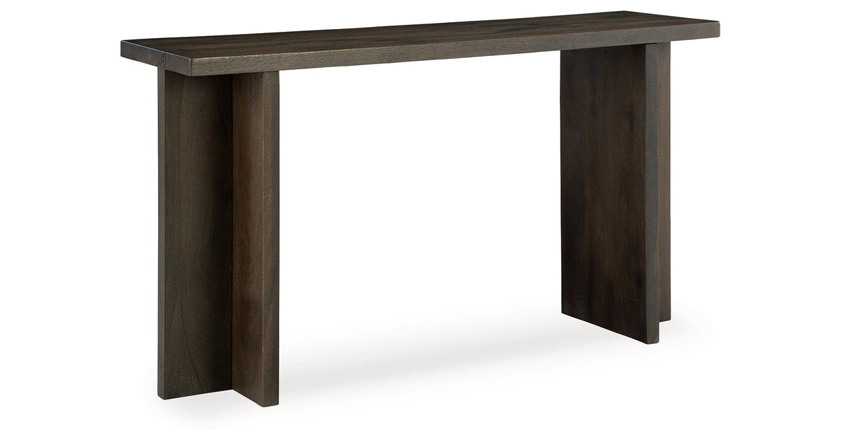 Jalenry Grayish Brown Console Sofa Table by ASHLEY FURNITURE at Eve Furniture