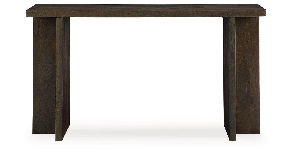Jalenry Grayish Brown Console Sofa Table by ASHLEY FURNITURE at Eve Furniture