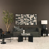 Jalia Cream/Black Cotton Decorative Lumbar Pillow Cover w/Down Filler, Set of 2 by Mercana at Eve Furniture