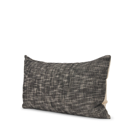 Jalia Cream/Black Cotton Decorative Lumbar Pillow Cover w/Down Filler, Set of 2 by Mercana at Eve Furniture
