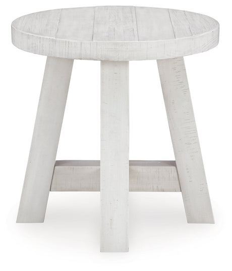 Jallison Off White End Table