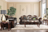 Jamael Brown/Espresso Sofa by Furniture of America at Eve Furniture