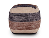 Jamal Handwoven Pouf