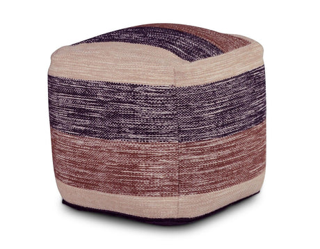 Jamal Handwoven Pouf by Steve Silver at Eve Furniture