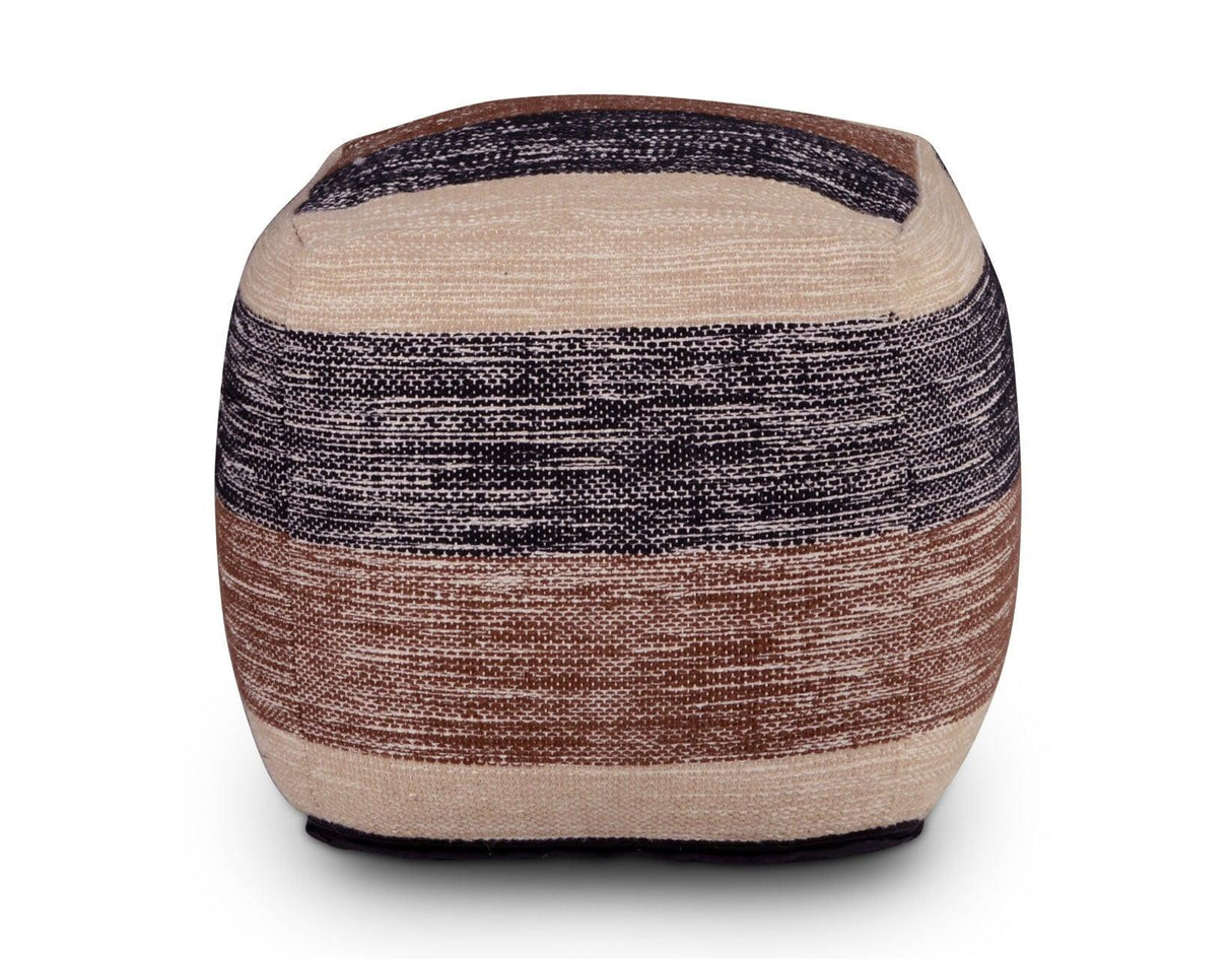 Jamal Handwoven Pouf by Steve Silver at Eve Furniture