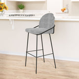 Jambi Barstool Black & White by Zuomod at Eve Furniture