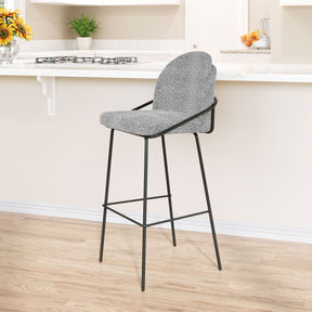 Jambi Barstool Black & White by Zuomod at Eve Furniture