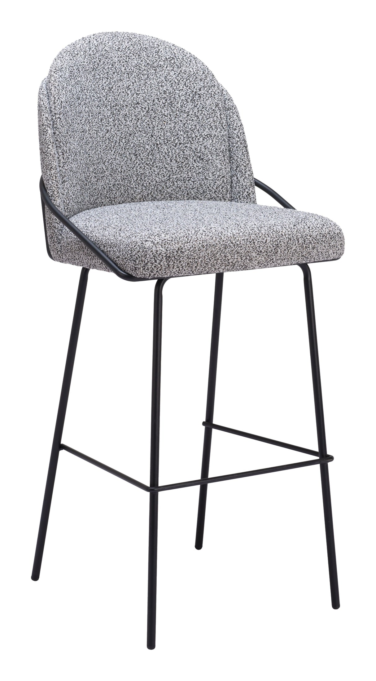 Jambi Barstool Black & White by Zuomod at Eve Furniture