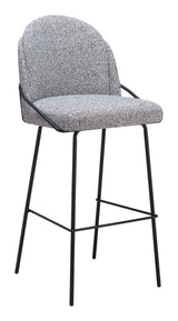 Jambi Barstool Black & White by Zuomod at Eve Furniture