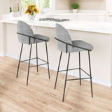 Jambi Barstool Black & White by Zuomod at Eve Furniture