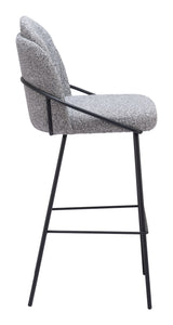 Jambi Barstool Black & White by Zuomod at Eve Furniture