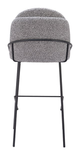 Jambi Barstool Black & White by Zuomod at Eve Furniture